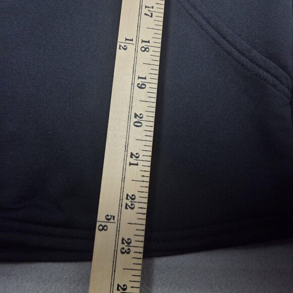 Under Armour Hoodie Youth Large Black 1/4 Zip Pullover Logo Kangaroo Pocket - Picture 4 of 10